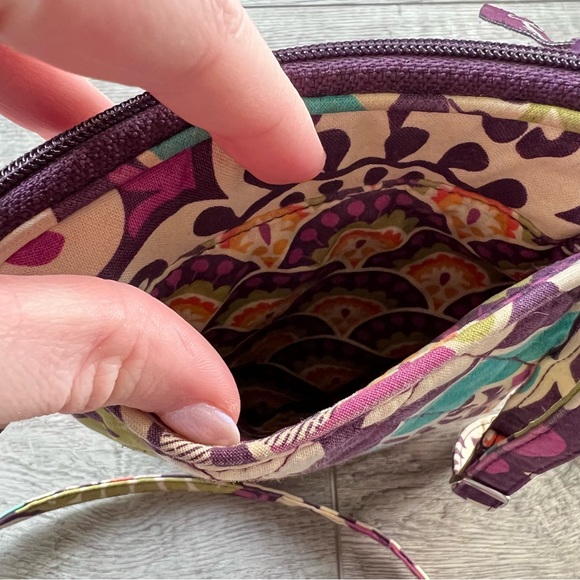 Vera Bradley Plum Crazy Mini Hipster Crossbody - Picture 11 of 14